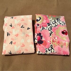 Valentine Scrubs Tops, XL Pink Floral (read description)